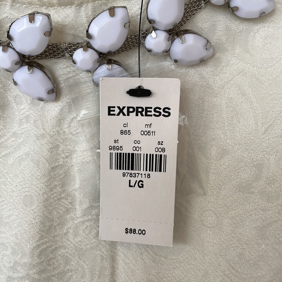 NWT Express Elite Stretch Blouse - size Large - Picture 4 of 7